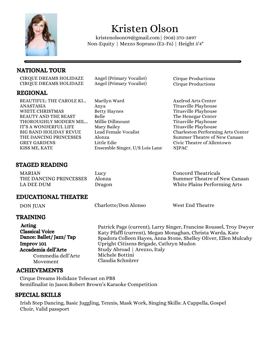 Kristen Olson resume preview